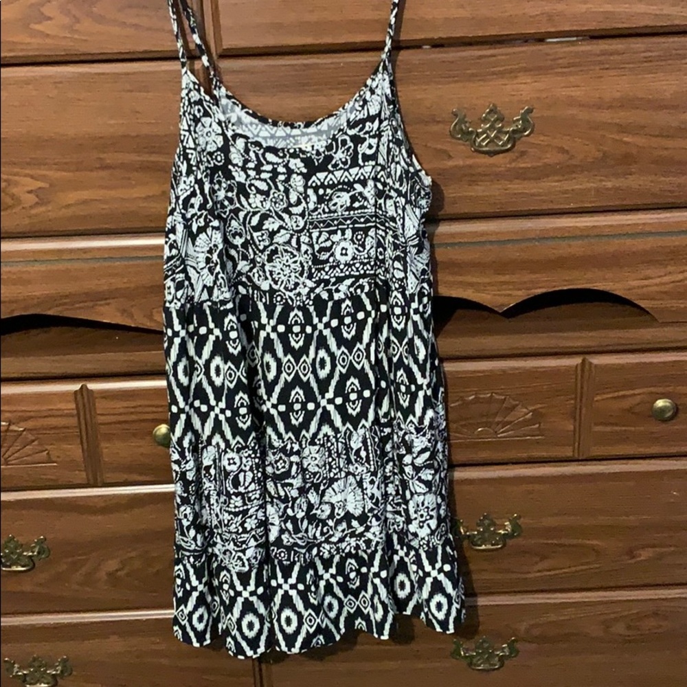 Black and White Relaxed Dress